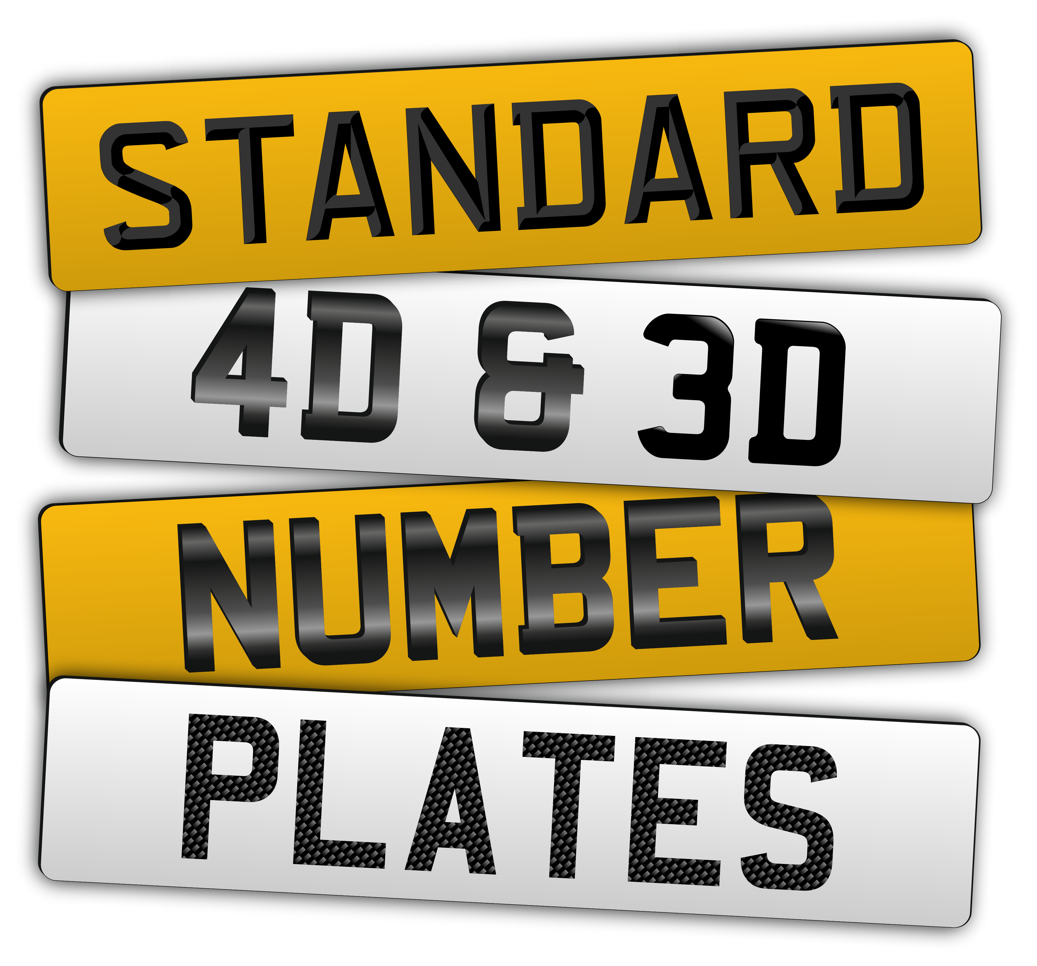 Standard Number Plates