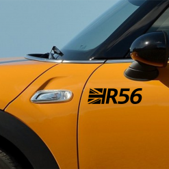 Mini Cooper Sticker Decal Graphic Union Jack x2