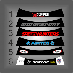 Motorsport & Tuning Brand Style Sunstrips (Multiple Designs) for R56 & F56 Models